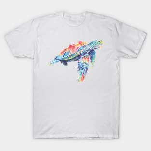 Sea turtle painted in watercolor T-Shirt